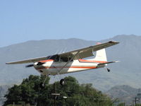 N2999A @ SZP - 1953 Cessna 180, Continental O-470-A 225 Hp, 1st year of production, on final Rwy 22 - by Doug Robertson