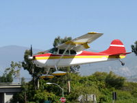 N4319B @ SZP - 1955 Cessna 170B, Continental O-300 145 Hp, on final Rwy 22 - by Doug Robertson