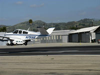 N789R @ SZP - 1965 Beech S35 BONANZA, Continental IO-520-B 285 Hp, landing Rwy 22 - by Doug Robertson
