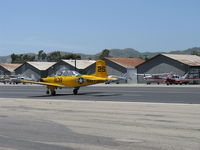 N45TB @ SZP - 1956 Beech D45 as T-34B MENTOR, Continental O-470-13 225 Hp, takeoff roll Rwy 22 - by Doug Robertson