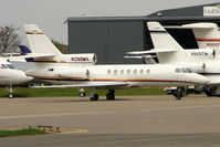 N290MX @ EGGW - Falcon 50 at Luton - by Terry Fletcher