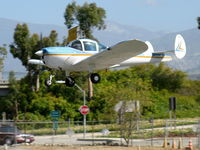 N6527Q @ SZP - 1966 Alon A2 AIRCOUPE, Continental C90 90 Hp, on final Rwy 22 - by Doug Robertson