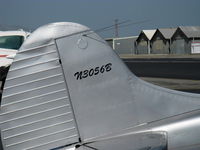 N3056B @ SZP - 1952 Cessna 195B Businessliner, Jacobs R755A 300 Hp radial upgrade, tail N number - by Doug Robertson