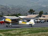 N3090B @ SZP - 1952 Cessna 195B Businessliner, taxi off the active - by Doug Robertson