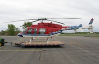 N911AL @ KAXN - Bell 407 from LifeLink III ready for its next mission.
