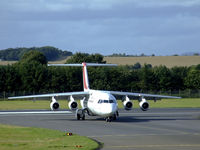 EI-RJO @ EGPH - Cityjet RJ85 Taxiing off  runway 24 At EDI - by Mike stanners