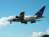 YK-AHA @ EGLL - One of the few B747SP