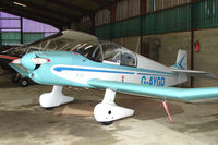 G-AYGD @ EGTW - 1963 Centre Est Aeronautique JODEL DR1051 (MODIFIED) at Oaksey Park - by Terry Fletcher