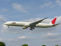 JA733J @ EGLL - Japan Air Lines Triple7
