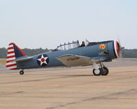 N547W @ KVPS - AT-6 repositioning before the airshow began at VPS - by Scott Shea