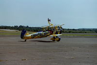N5057V @ EGFH - Utterly Butterly Wing Walker. Brief stop over at Swansea Airport - by Roger Winser