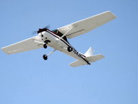N704JH @ SZP - 1976 Cessna 150M, Continental O-200 100 Hp, takeoff climb Rwy 22 - by Doug Robertson
