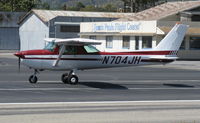 N704JH @ SZP - 1976 Cessna 150M Continental O-200 100 Hp, landing roll Rwy 22 - by Doug Robertson