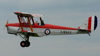 G-ANNI @ EGBP - 4. T-6953 Classic Tiger Moth departing Kemble Airport (Great Vintage Flying Weekend)