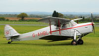 G-AHBL @ EGBP - G-AHBL Lovely Hornet Moth at Kemble Airport (Great Vintage Flying Weekend)