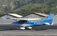 N97704 @ SZP - 1979 Cessna 182Q SKYLANE, Continental O-470-U 230 Hp @ 2,400 rpm for 100LL, holding short Rwy 22 - by Doug Robertson
