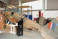 LF789 - De Havilland Queen Bee exhibited at De Havilland Aircraft Heritage Centre at London Colney - by Terry Fletcher