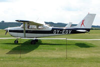 OY-EGV @ EGLS - 1967 Reims Aviation F 172 H at Old Sarum Airfield - by Terry Fletcher