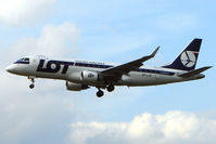 SP-LIK @ EGLL - Lot Embraer jet at Heathrow - by Terry Fletcher