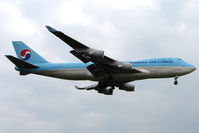 HL7499 @ EGLL - Korean Air Cargo B747F at Heathrow - by Terry Fletcher