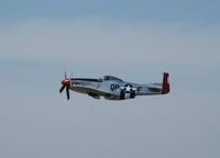 N68JR @ KAXN - P-51 Mustang NL68JR flying low after departing on runway 13