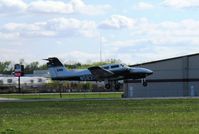 N583ND @ KAXN - Piper PA-44-180 Seminole from the University of North Dakota arriving on runway 31. - by Kreg Anderson