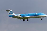 PH-JCH @ ELLX - KLM Fokker70 short final RW24 - by Friedrich Becker