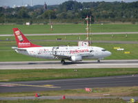 TC-AAF @ EDDL - Pegasus logojet - by ghans