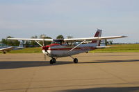 N3916R @ AAA - Taxing in to the hangar - by Glenn E. Chatfield