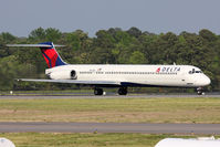 N942DL @ ORF - Delta Air Lines 942DL (FLT DAL1128) starting takeoff roll on RWY 23 enroute to Hartsfield-Jackson Atlanta Int'l (KATL).