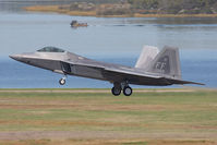 03-4053 @ LFI - United States Air Force Lockheed Martin F-22A Raptor 03-4053 of the 27th FS based here at Langley AFB on landing approach to RWY 26.