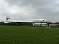 G-BOAC @ EGCC - On display at Manchester Viewing Park