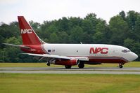 N321DL @ HKY - Northern Air Cargo Boeing 737-200 landing on runway 24 at Hickory, NC. - by Bradley Bormuth