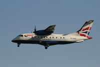 OY-NCD @ EBBR - Arrival of flight BA8221 to RWY 25L