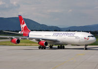 G-VAIR @ LOWG - Brought the England national football team to Graz.