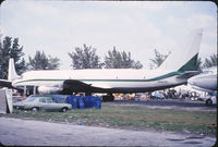 N8805E @ MIA - Undergoing service at NW side of MIA aka Corrosion Corner. Seagreen Air Transport colours.