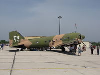 N2805J @ GRB - At LZ Lambeau Display Green Bay WI USA - by steveowen