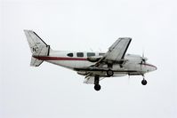 N77HV @ PABE - Grant Air Navajo landing runway 18 - by Martin Prince, Jr