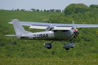 G-USAA @ EGHA - 1967 Reims F150G at Compton Abbas on 2010 French Connection Fly-In Day - by Terry Fletcher