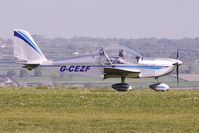 G-CEZF @ EGHA - Cosmik EV-97 Eurostar at Compton Abbas on 2010 French Connection Fly-In Day - by Terry Fletcher
