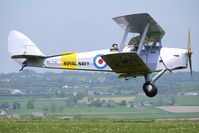 G-AOIL @ EGHA - 1940 Morris Motors Ltd DH82A TIGER MOTH - doing pleasure flights at Compton Abbas on 2010 French Connection Fly-In Day - by Terry Fletcher