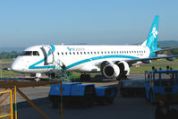 I-ADJK @ EGTE - Air Dolomiti Emb 190 on maintenance at Exeter