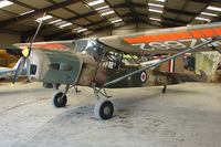 G-BKVK - 1954 Auster Aircraft Ltd AUSTER AOP.9, c/n: AUS/10/2 at Eggesford wears Serial WZ662 - by Terry Fletcher