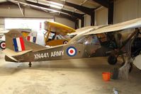 G-BGKT - 1960 Auster Aircraft Ltd AUSTER AOP.9, c/n: AUS/137 at Eggesford wears Serial XN441 - by Terry Fletcher