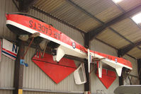 XA289 @ EGHU - Cadets XA289 and WT867 on the hangar wall at Eaglescott , Devon (UK) - by Terry Fletcher