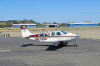 N6733B @ KCCR - Locally-based 1980 Beech F33A from CALSTARS ramp to RWY 32R - by Steve Nation
