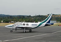 N9510Q @ KCCR - 1976 Ted Smith Aerostar 601P at Buchanan Field (Concord, CA) in new colors with canopy covered - by Steve Nation