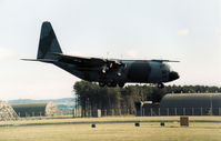 XV291 @ EGQL - Hercules C.1 of the Lyneham Transport Wing  landing at the 1989 RAF Leuchars Airshow. - by Peter Nicholson