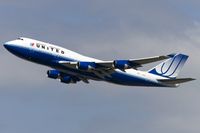 N199UA @ EDDF - departing via RW25R