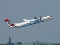 OE-LGL @ VIE - Brandnew plane - Austrians first Dash8-Q400 NEXTGEN taking off from RWY 29 - probably one of the first pictures of that new plane at VIE!